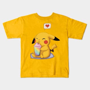 Pika-Milkshake Kids T-Shirt